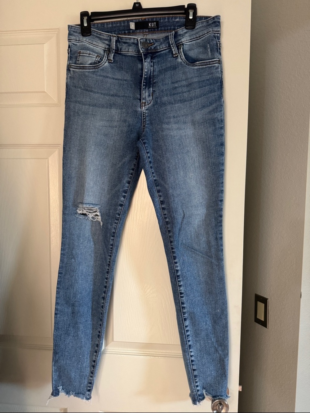 Kut From The Kloth Light Blue Distressed Skinny Jeans